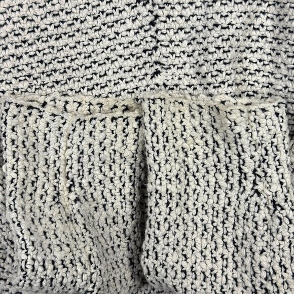 Free People Love Me Tender Cardigan Knit Open Front Slouchy Oversized Fringe Hem - Picture 7 of 8